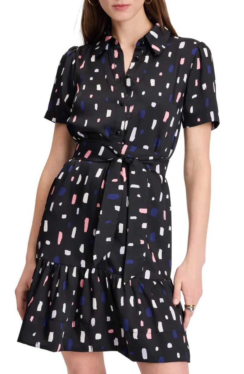 Kate Spade Painterly Strokes Shirt Dress